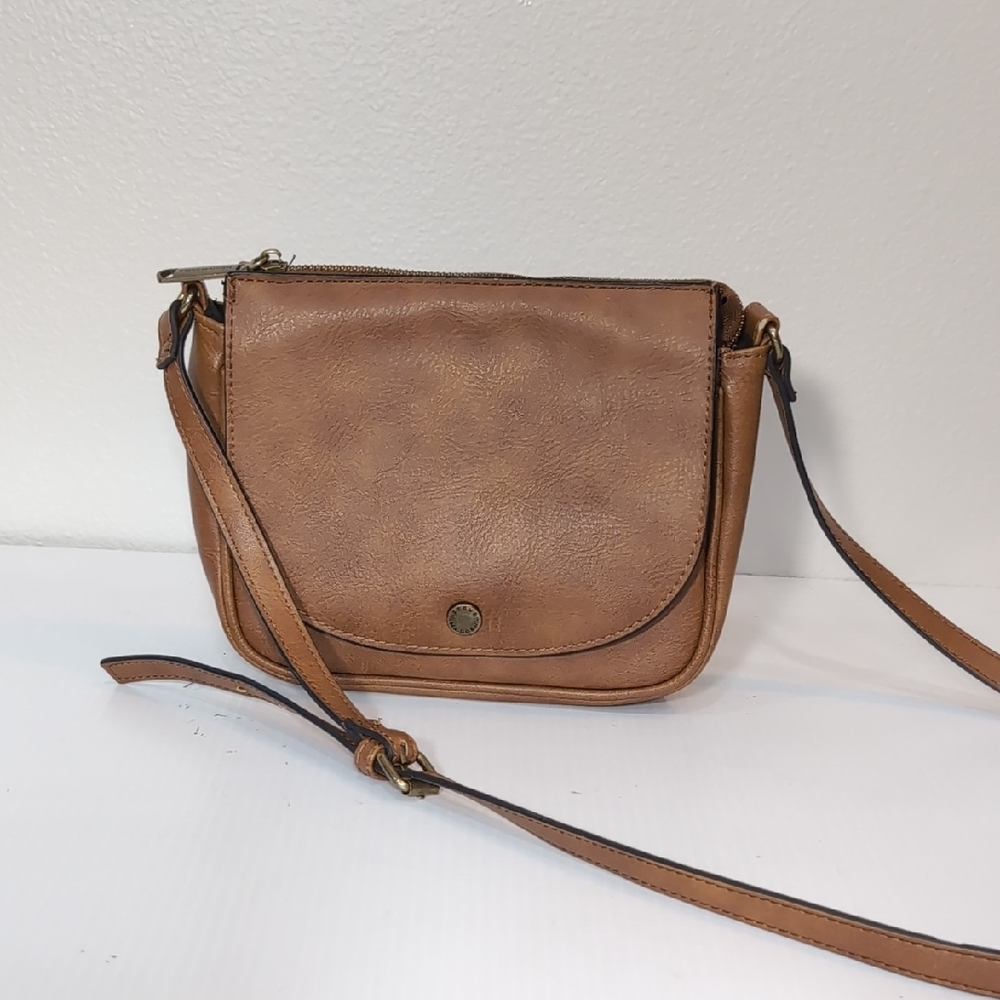 Steve Madden Brown PU Leather Crossbody Bag - Picture 13 of 16